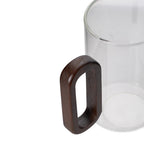 360ml Borosilicate Glass with Wooden Handle