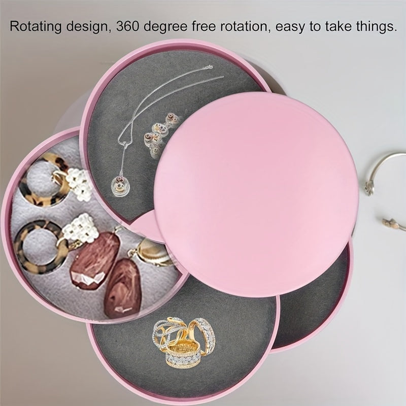 Rotating Hair Accessory Organiser with Lid