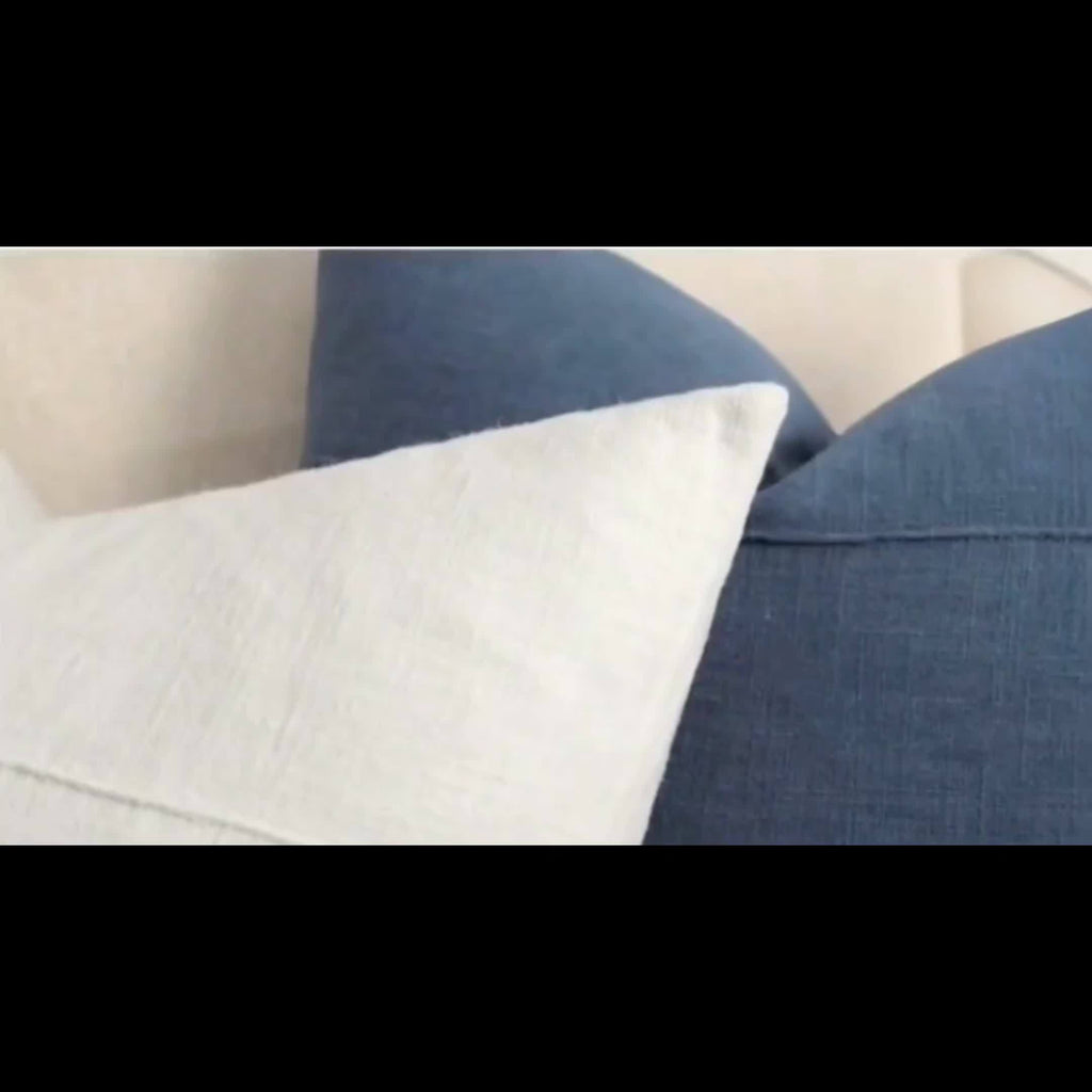 Set of 2 Striped Linen Pillowcases