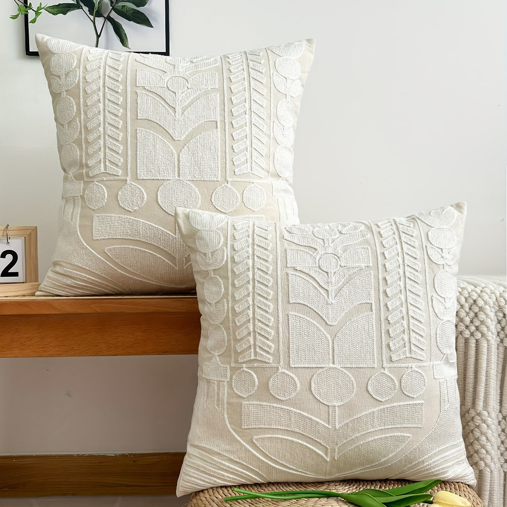 Embroidered Leisure Cushion Cover