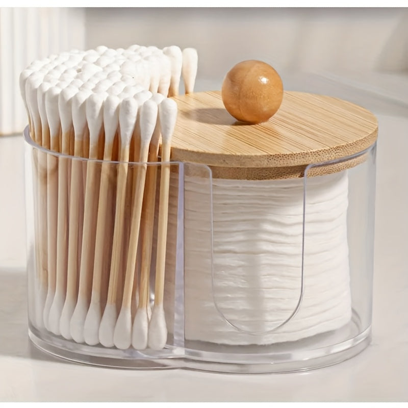 Round Makeup Pad & Floss Holder