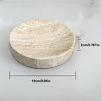 Natural Marble Round Trinket Tray