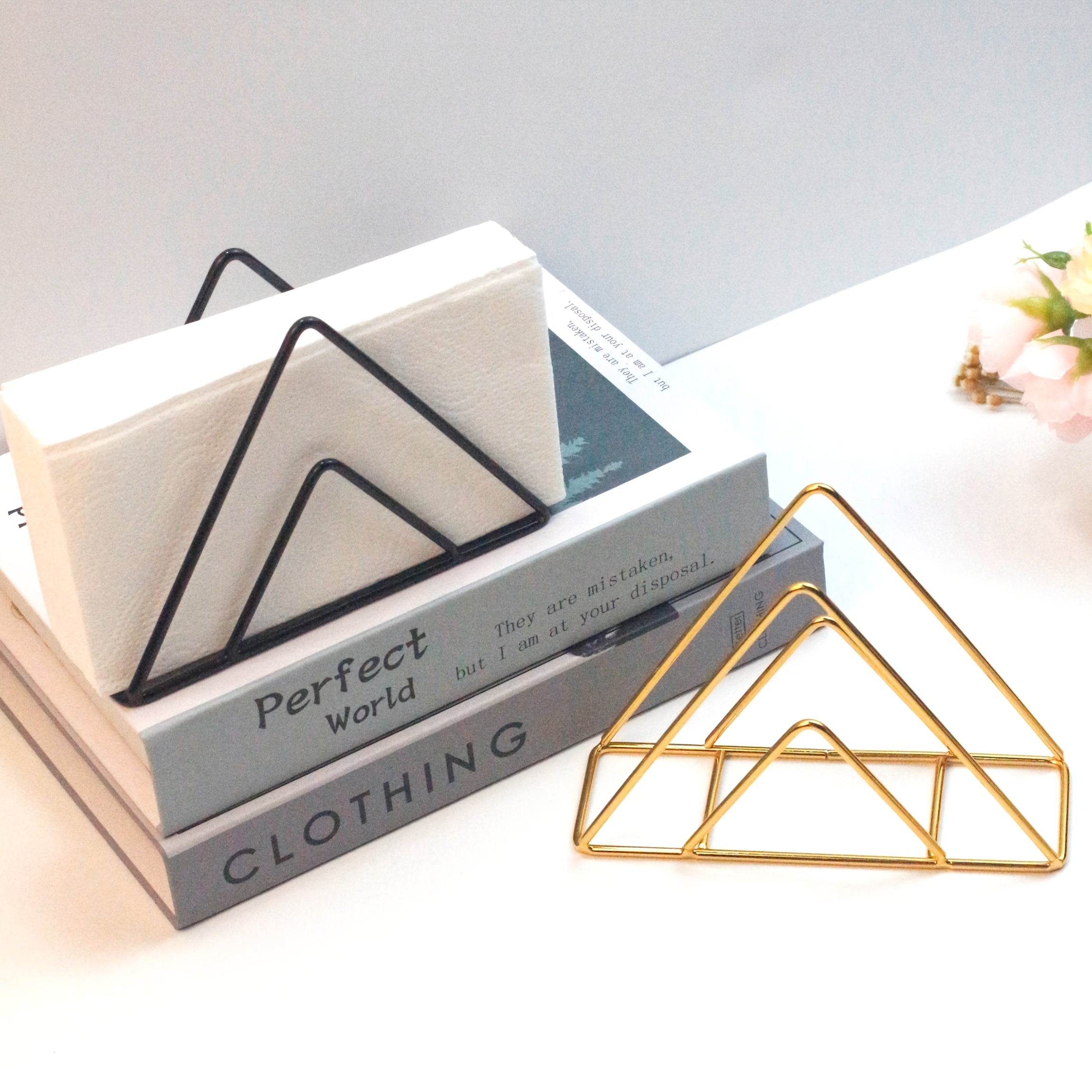 Cast Iron Triangle Napkin Holder