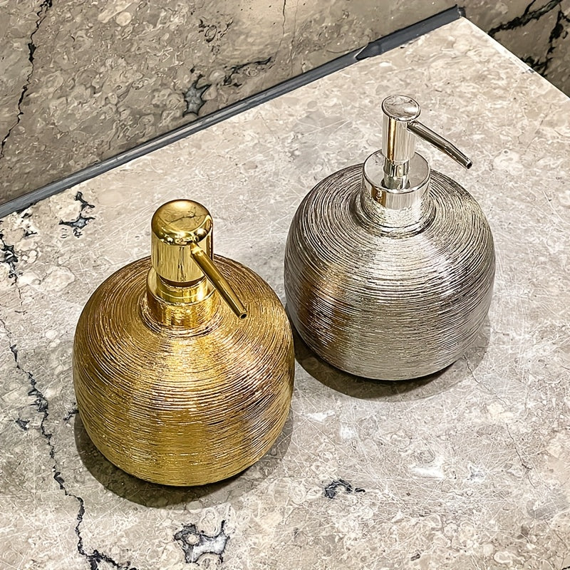 Champagne Gold Ceramic Soap Dispenser