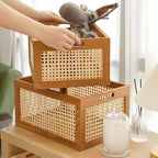 Vintage Multipurpose Wooden Countertop Basket