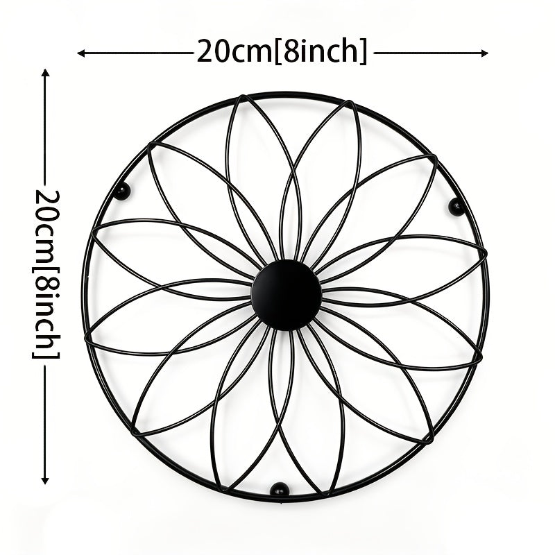 Round Decorative Metal Heat-Resistant Trivet
