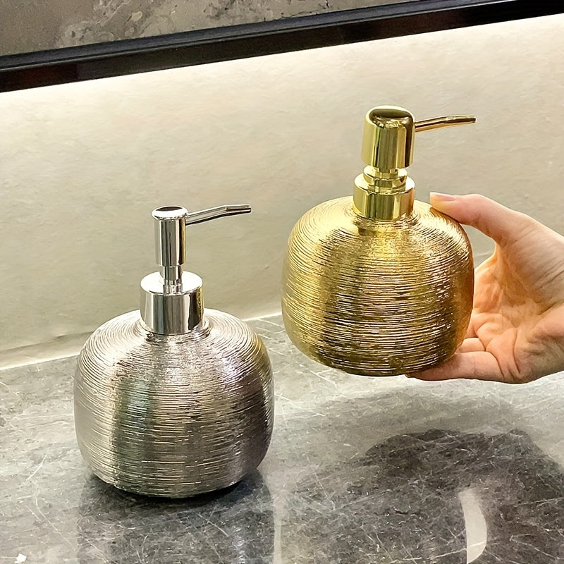 Champagne Gold Ceramic Soap Dispenser
