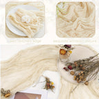Crinkled Polyester Gauze Table Runner