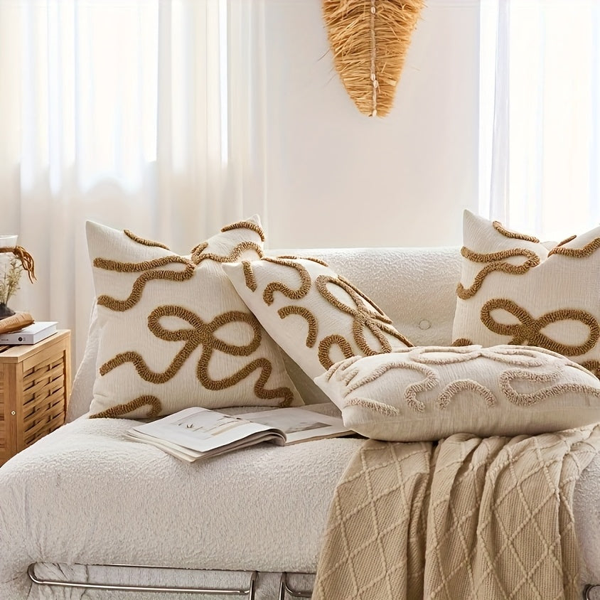 Minimalist Loop Embroidered Pillowcase