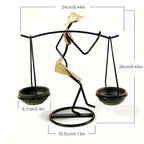 Creative Iron Candlestick Holder – Romantic Dining Décor