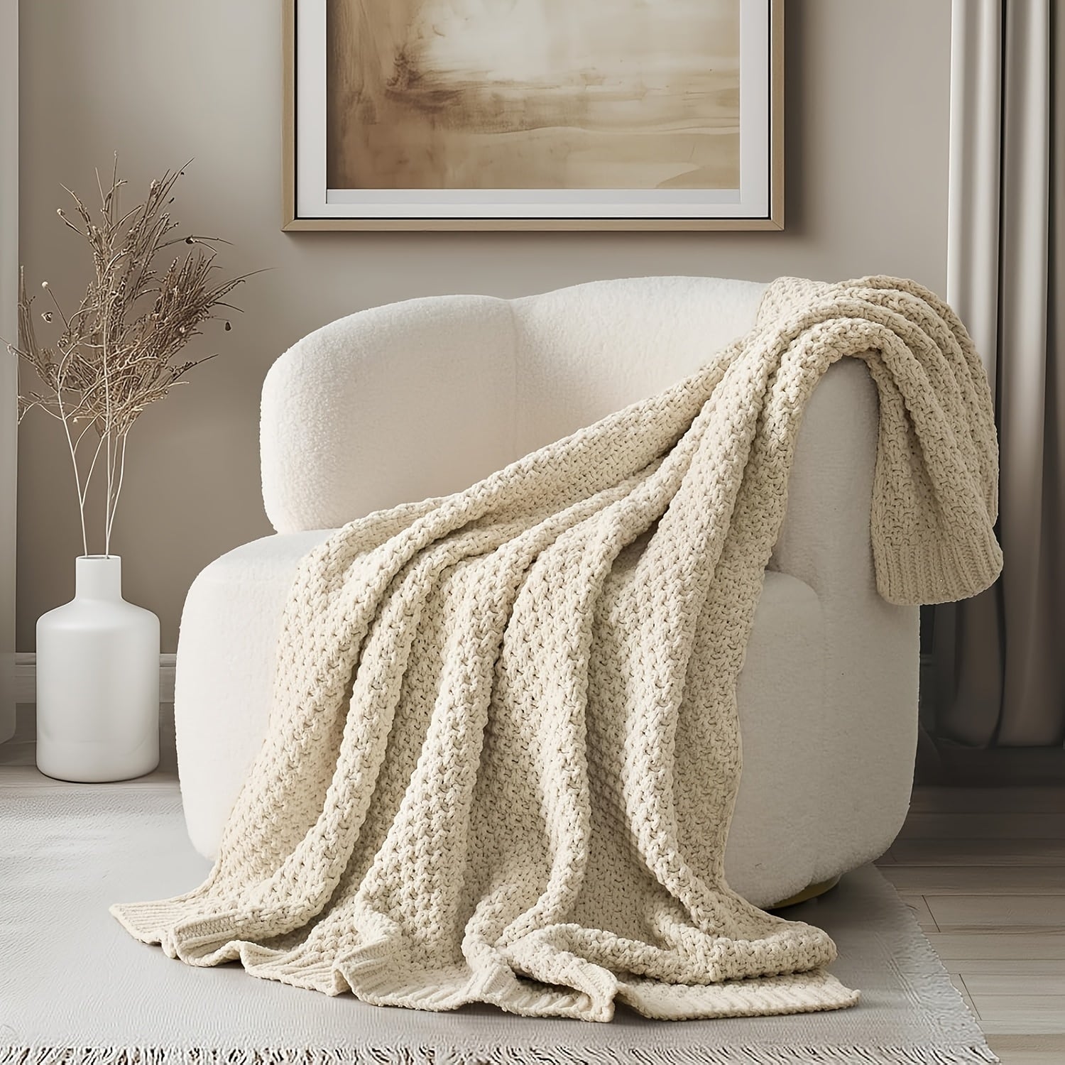 Thick Soft All-Season Throw Blanket