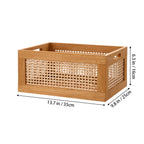 Vintage Multipurpose Wooden Countertop Basket