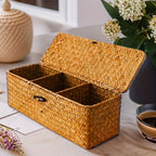Woven Decorative Storage Box with Lid