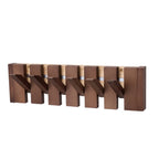 6-Hook Piano Key Wall-Mounted Wooden Coat Rack
