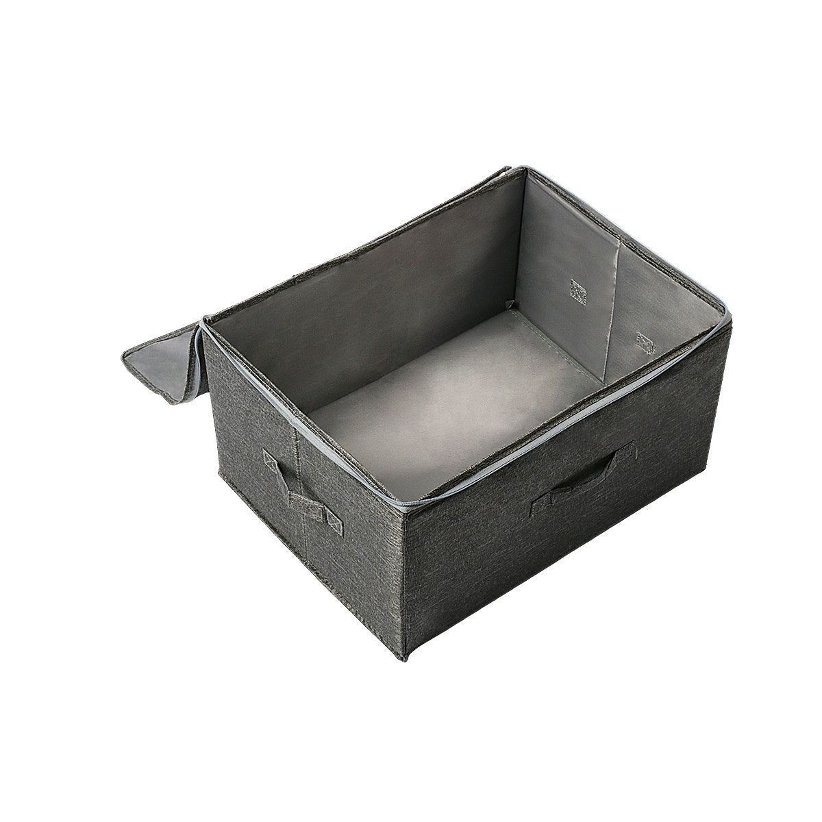 Set of 4 Large Foldable Canvas Storage Boxes with Lids