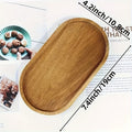 Japanese-Style Oval Wooden Tray