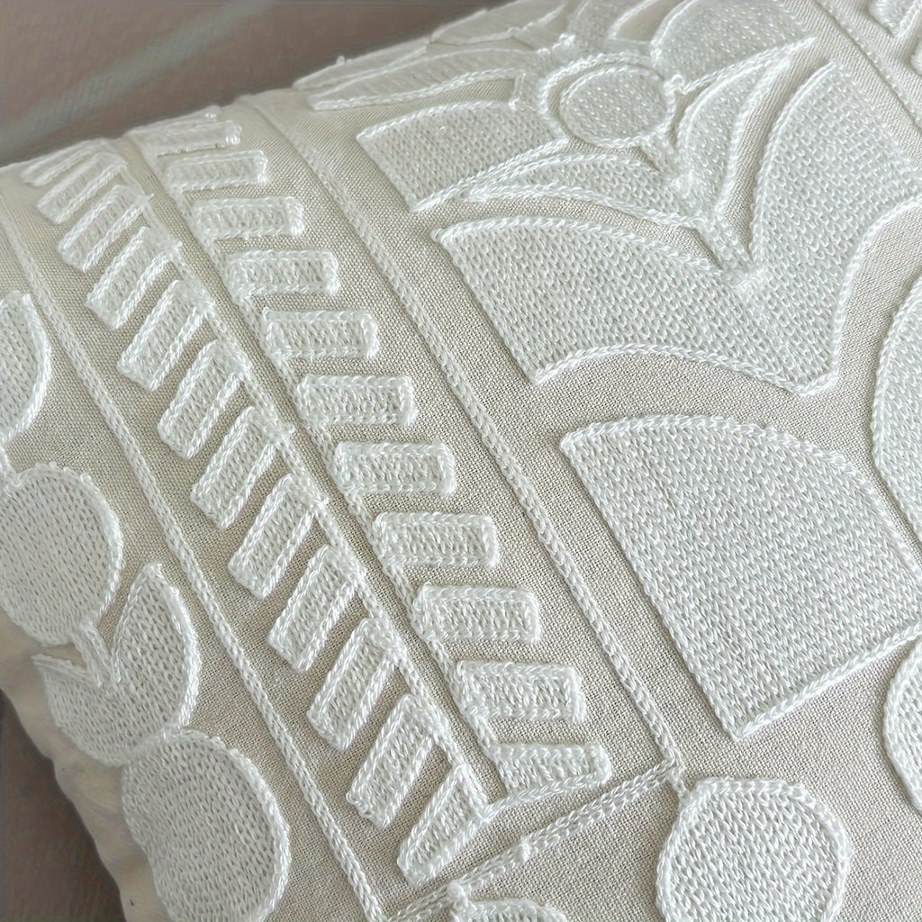 Embroidered Leisure Cushion Cover