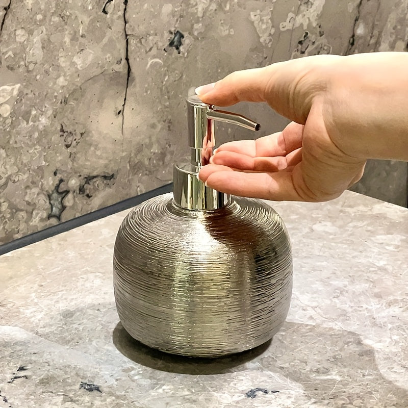 Champagne Gold Ceramic Soap Dispenser