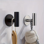 2 Heavy-Duty Adhesive Stainless Steel Hooks