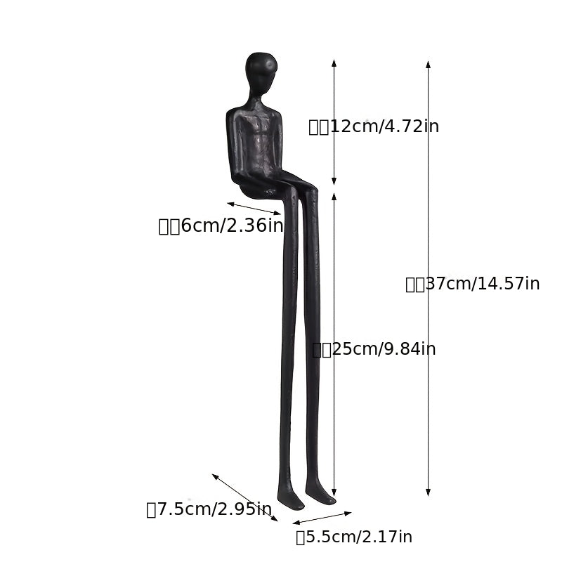 Long-Legged Abstract Figure Decorative Sculpture