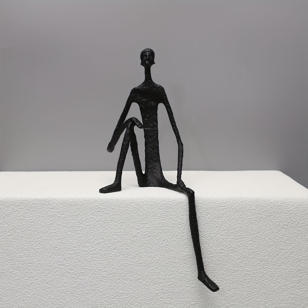 Cast Iron Abstract Figure Sculpture in Various Poses