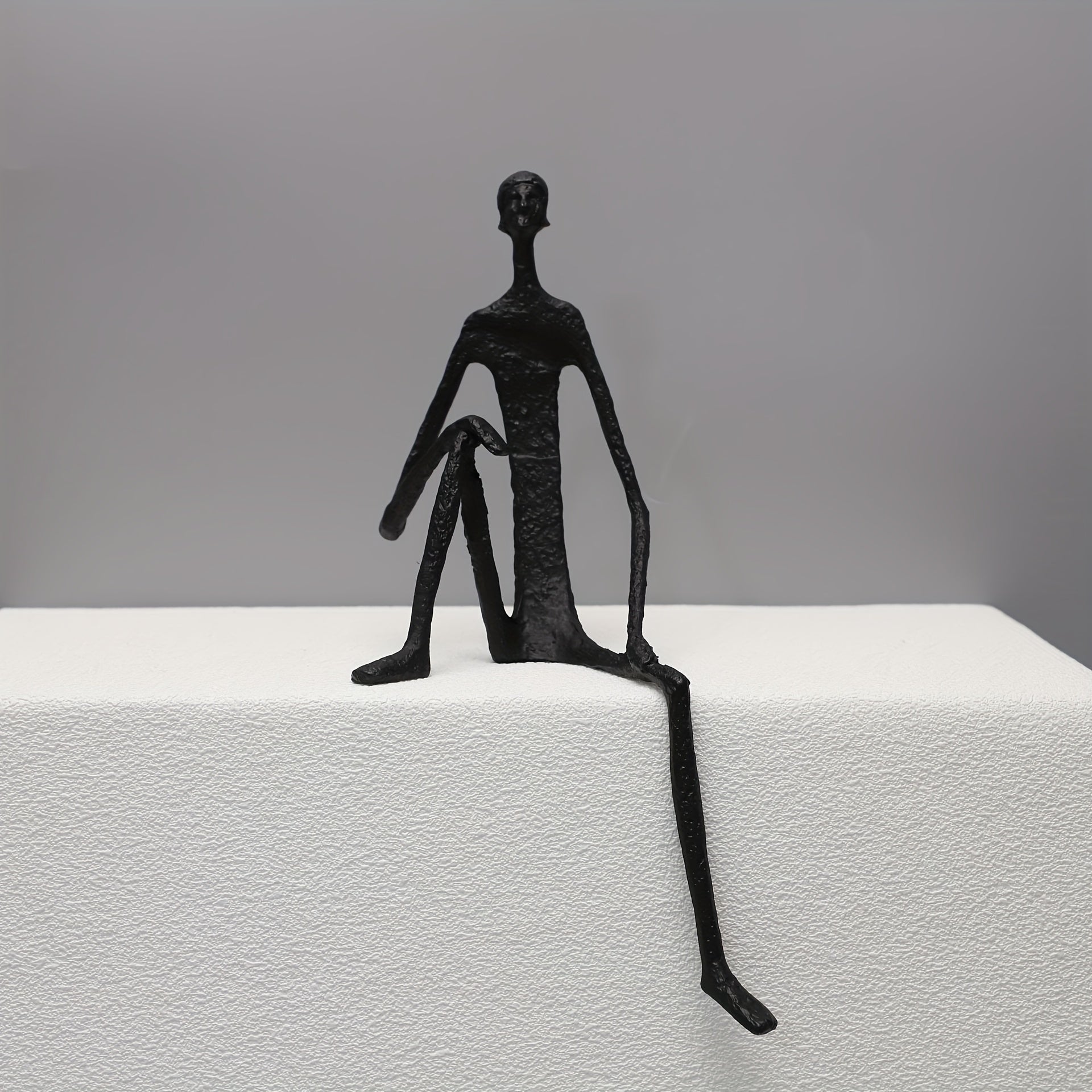 Cast Iron Abstract Figure Sculpture in Various Poses