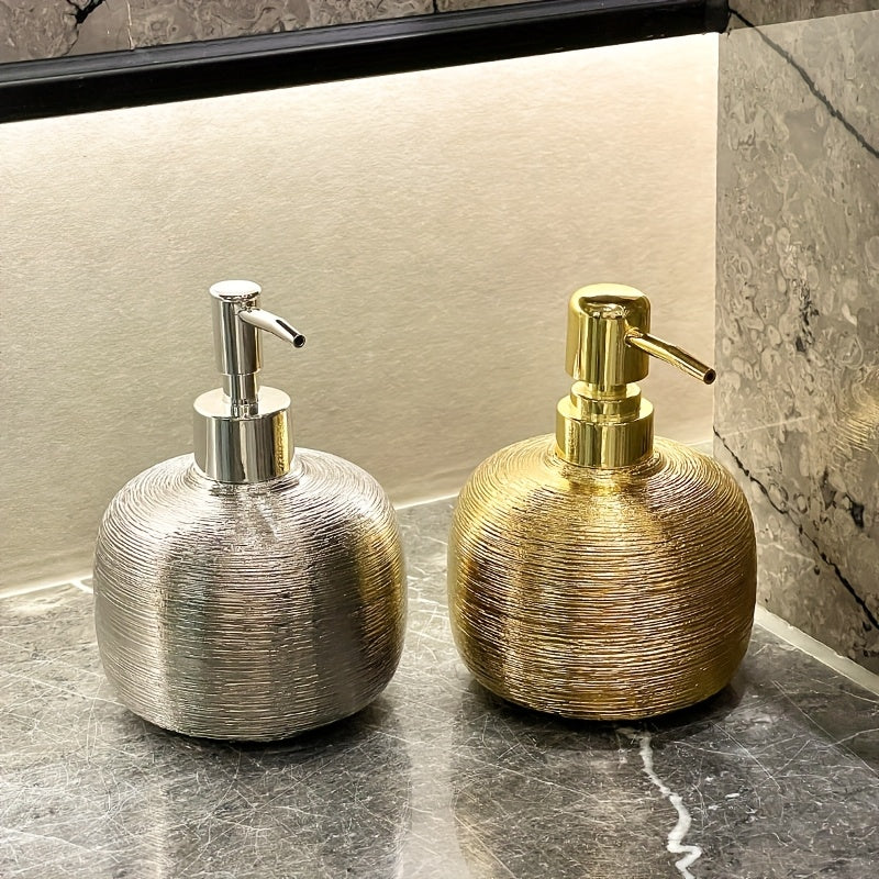 Champagne Gold Ceramic Soap Dispenser