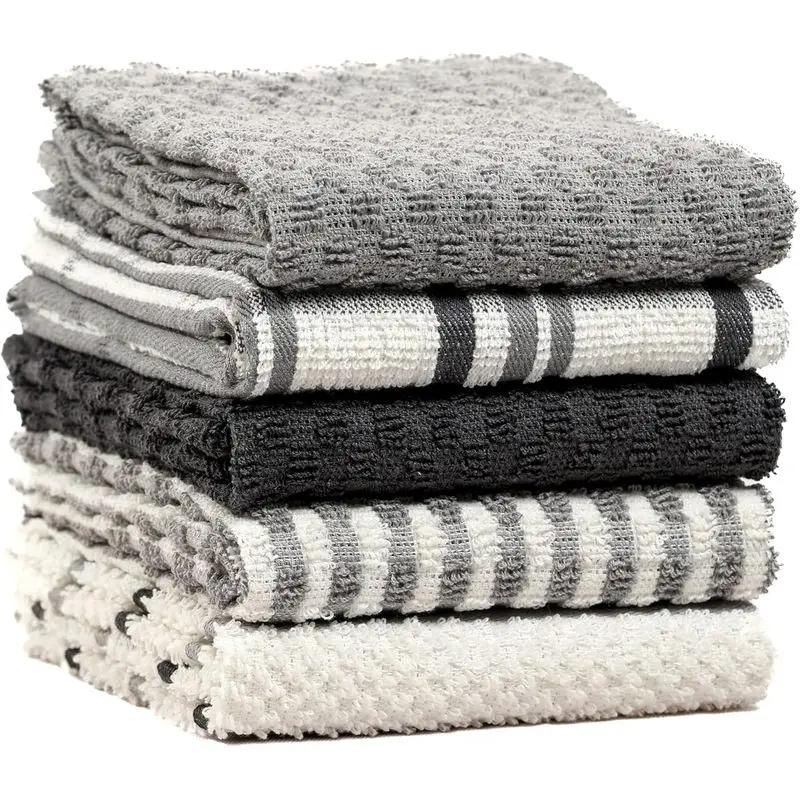 Set of 5 Soft Terry Kitchen Towels