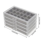 4-Layer Clear Acrylic Jewellery Organiser