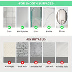 2 Heavy-Duty Adhesive Stainless Steel Hooks