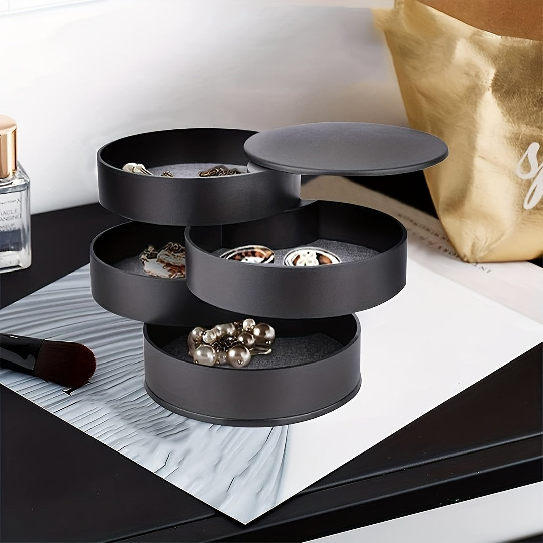 Rotating Hair Accessory Organiser with Lid