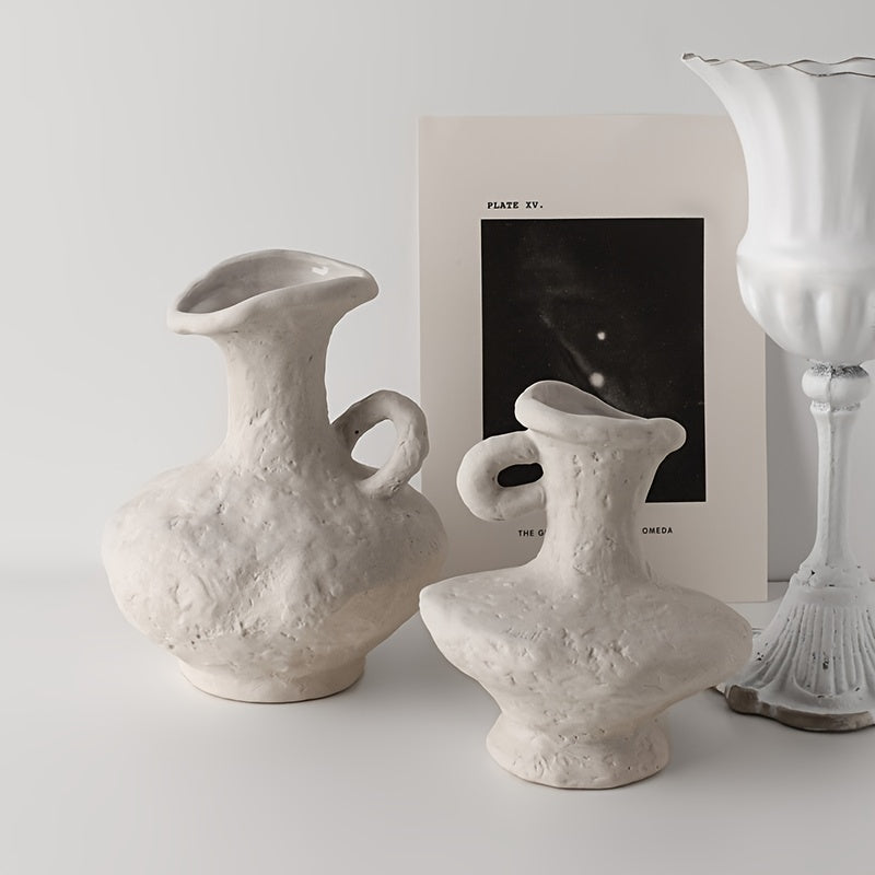 Handcrafted Textured Decorative Ceramic Vase