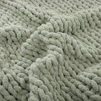 Chunky Knit Chenille Throw – 100% Polyester