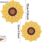 Set of 2 Sunflower Heat-Resistant Table Mats