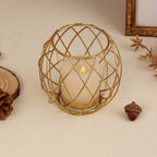 Elegant Metal Geometric Candle Holder