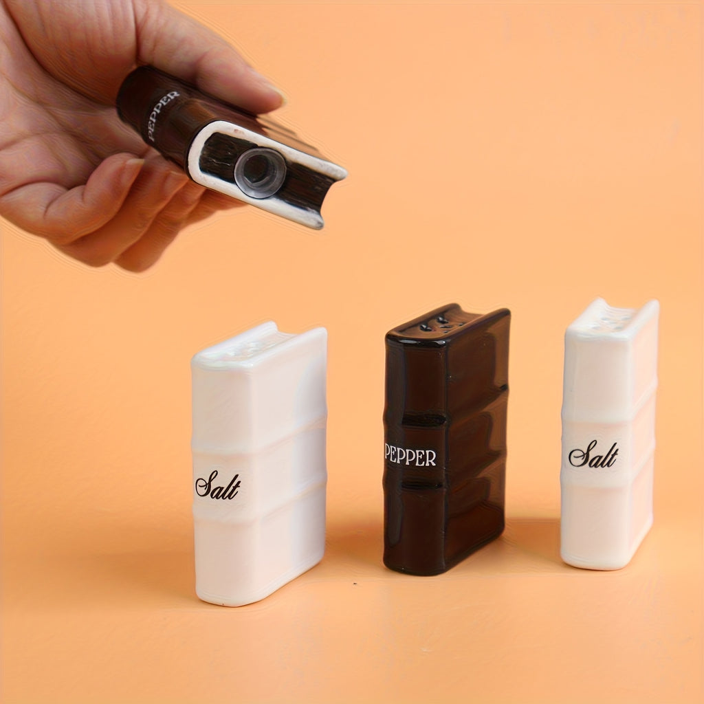 Book-Shaped Salt & Pepper Shaker Set