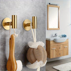 2 Heavy-Duty Adhesive Stainless Steel Hooks
