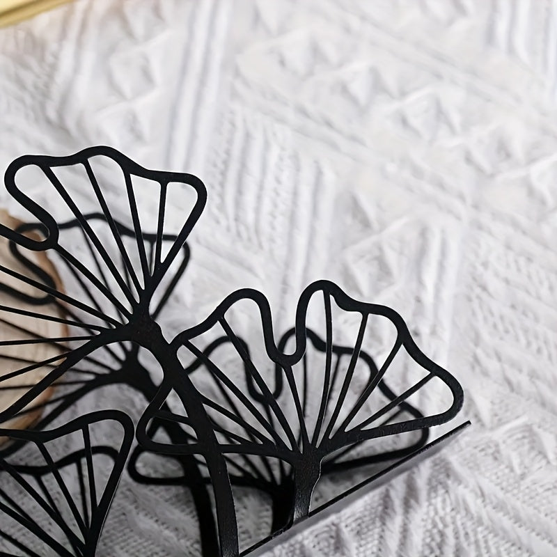 Ginkgo Leaf Metal Napkin Holder