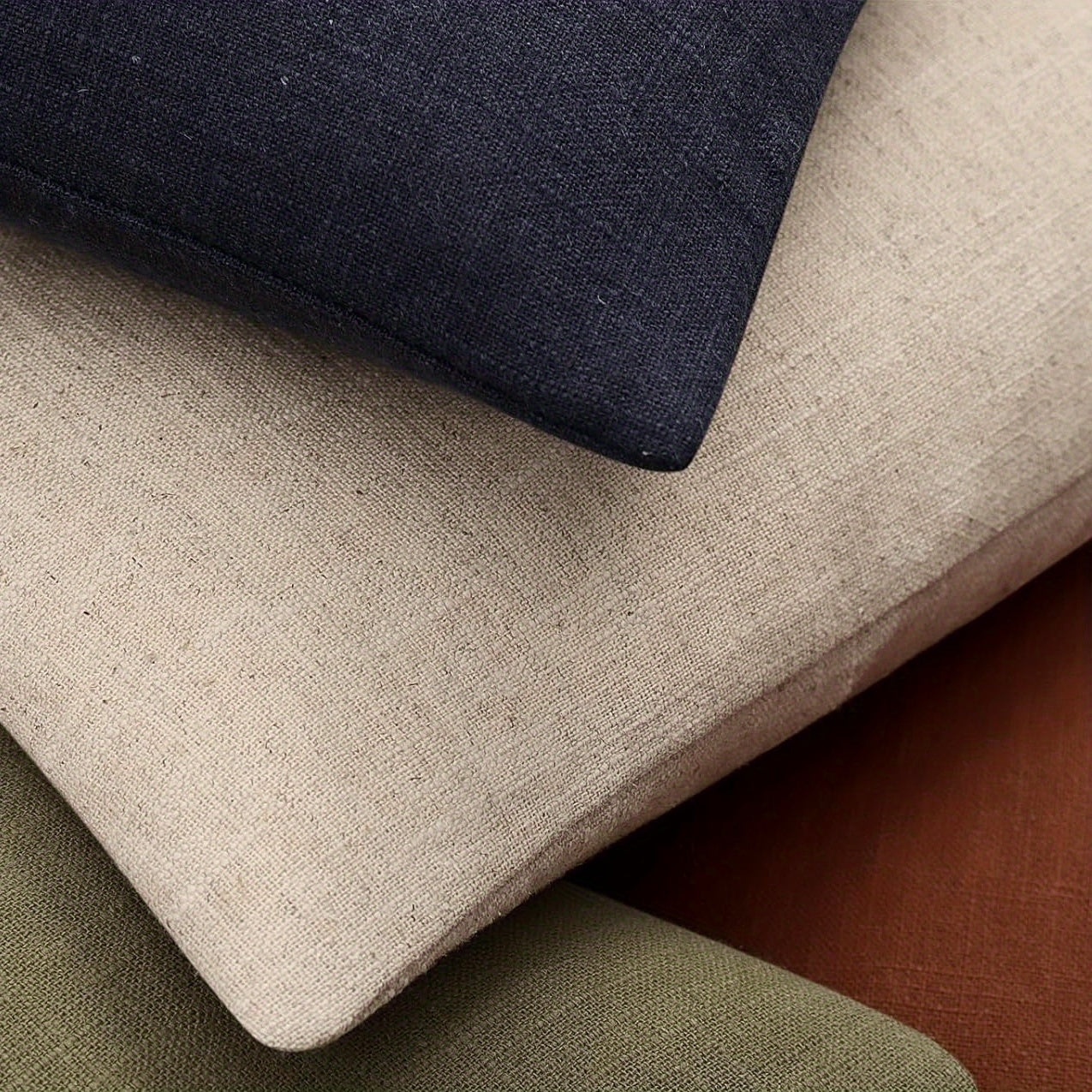 Set of 2 Striped Linen Pillowcases