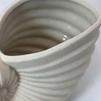 Nautilus Shell Ceramic Vase – Coastal Wabi-Sabi