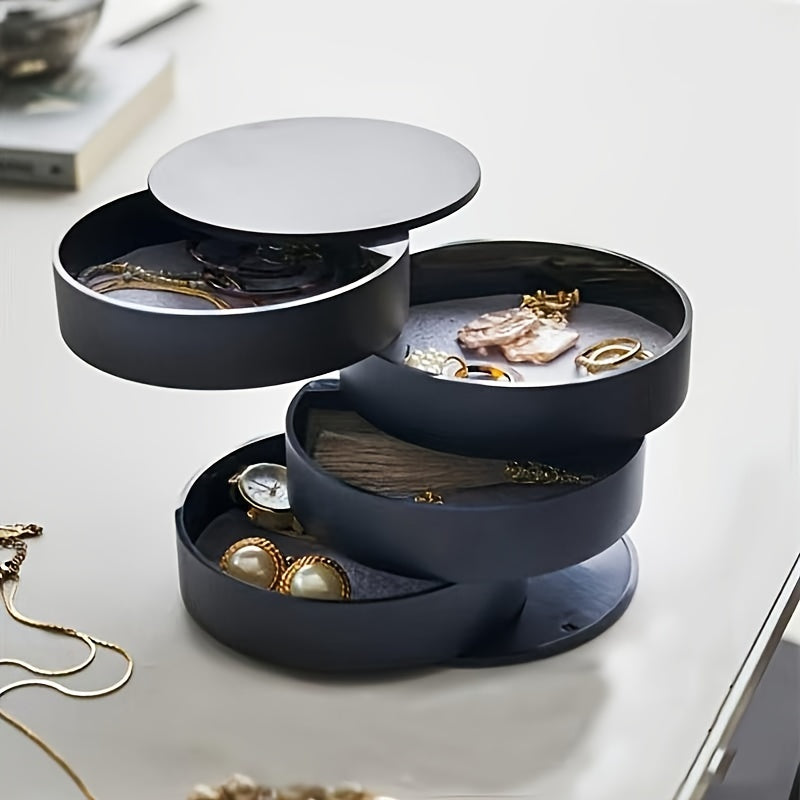 Rotating Hair Accessory Organiser with Lid