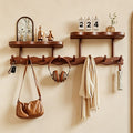 Minimalist Bamboo Wall Rack with Floating Shelves