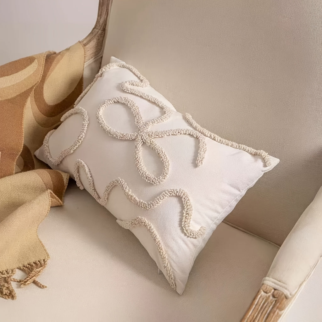 Minimalist Loop Embroidered Pillowcase
