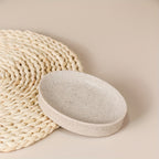 Marble-Effect Resin Soap Dish