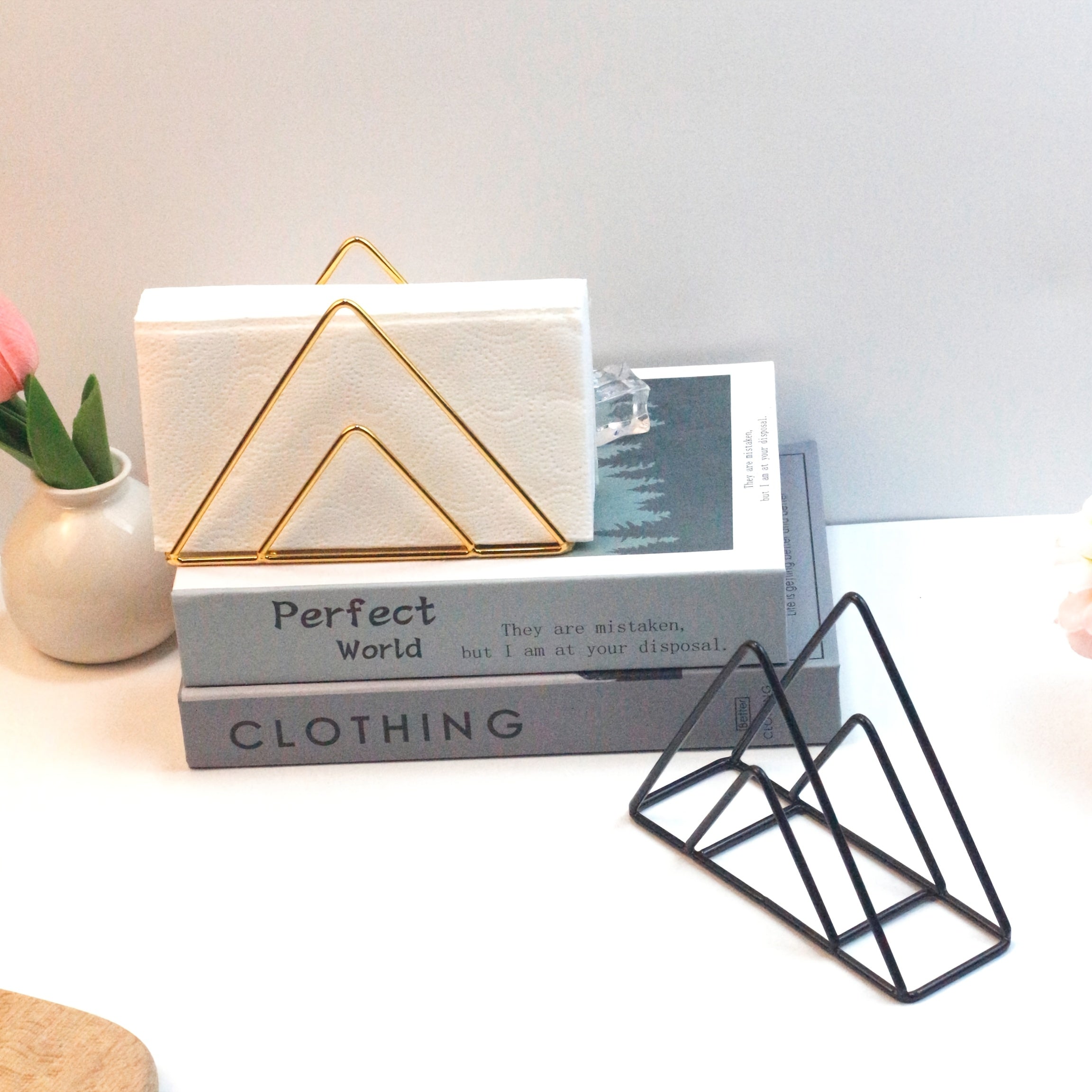 Cast Iron Triangle Napkin Holder