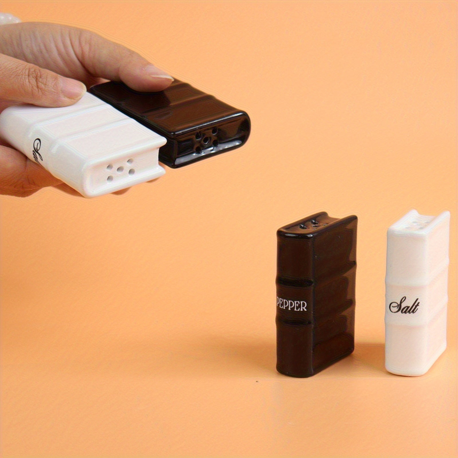 Book-Shaped Salt & Pepper Shaker Set
