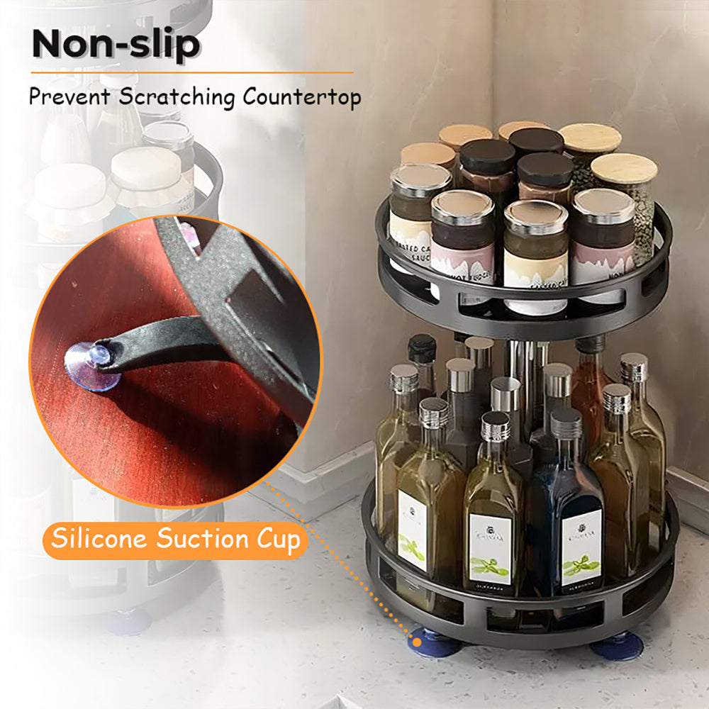 2/3-Tier 360° Rotating Spice Rack