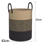 64L Large Rope Storage Basket for Blankets