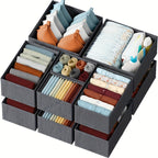 6-Piece Non-Woven Fabric Drawer Organiser Set