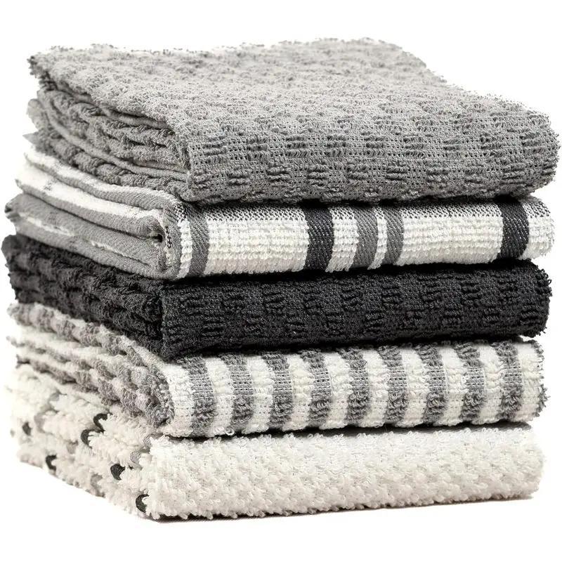 Set of 5 Soft Terry Kitchen Towels